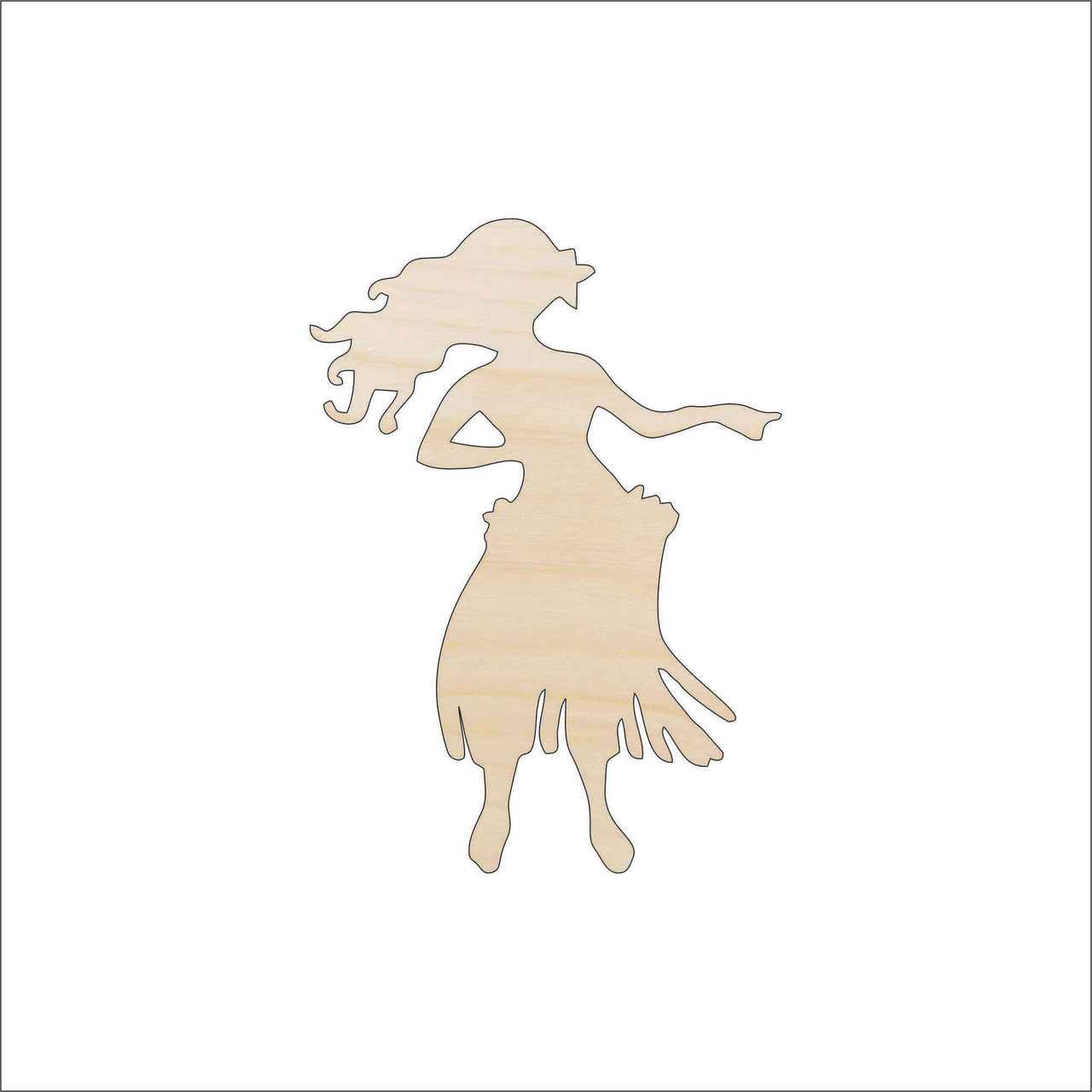 Dancer Wood Craft Shape - Laser Cut Baltic Birch Unfinished DIY Wood Art Supplies PPL20 - The Wood Shape Store