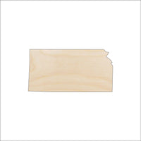 Kansas Wood Craft Shape - Laser Cut Baltic Birch Unfinished DIY Wood Art Supplies STAT64 - The Wood Shape Store