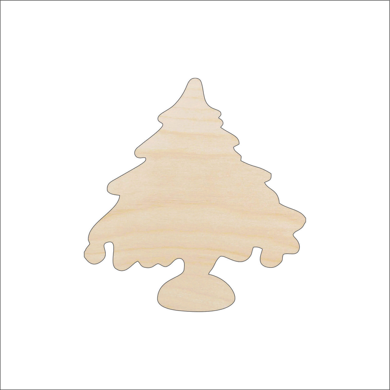 Tree Wood Craft Shape - Laser Cut Baltic Birch Unfinished DIY Wood Art Supplies XMS117 - The Wood Shape Store
