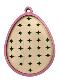 Easter 3D Laser Cut Ornament – Baltic Birch Wood Craft Supplies | DIY Wood Ornament Kit ES15 - The Wood Shape Store