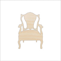 Chair Wood Craft Shape - Laser Cut Baltic Birch Unfinished DIY Wood Art Supplies DCR34 - The Wood Shape Store