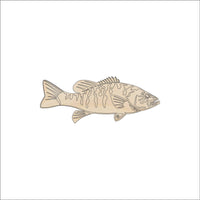 Fish Wood Craft Shape - Laser Cut Baltic Birch Unfinished DIY Wood Art Supplies FSH73 - The Wood Shape Store