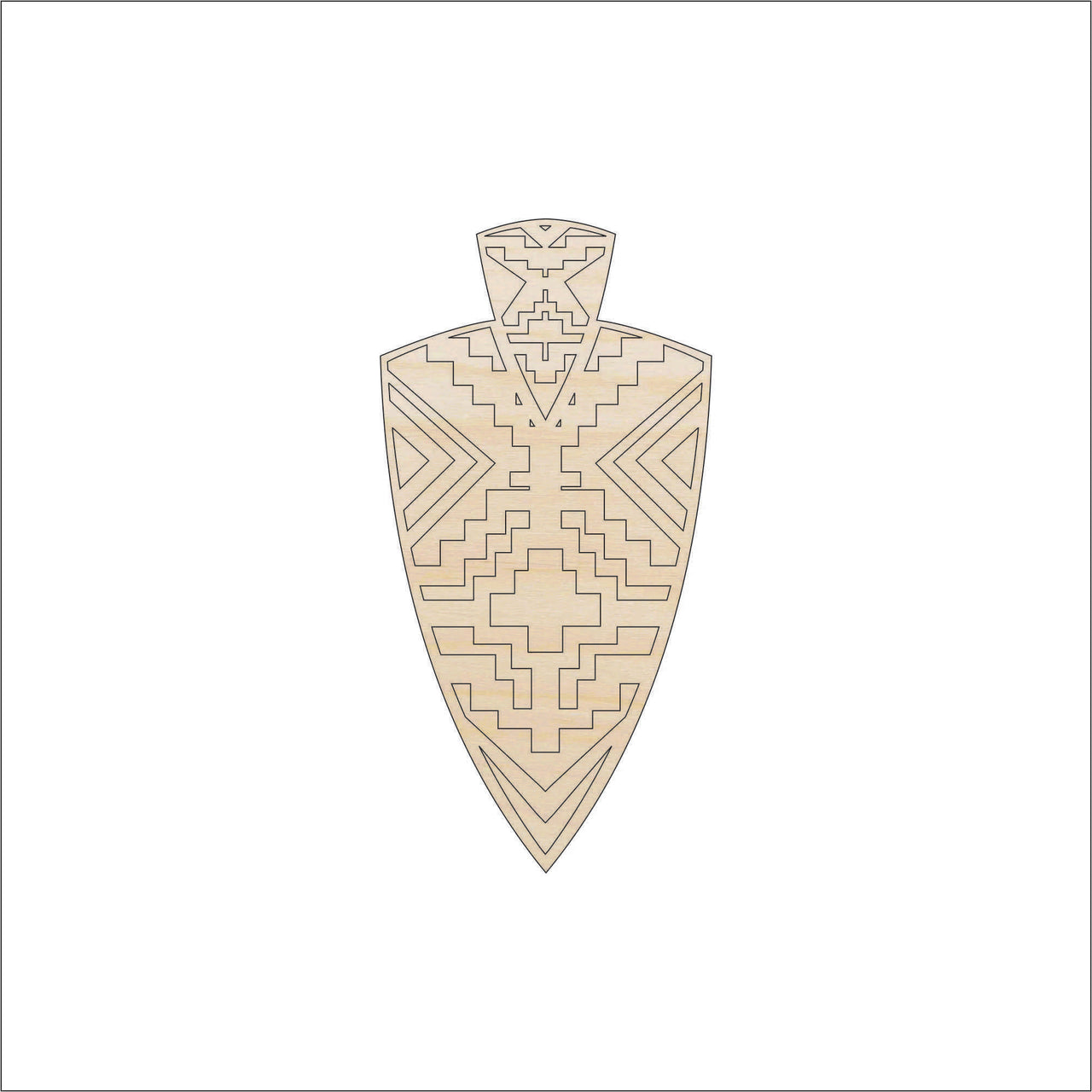 Arrowhead - Wood Craft Shape Laser Cut Out & Unfinished DIY Craft Supply DSN74 - The Wood Shape Store