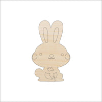 Bunny - Wood Craft Shape - Laser Cut Baltic Birch Unfinished DIY Wood Art Supplies BNY12 - The Wood Shape Store
