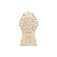 Gumball Wood Craft Shape - Laser Cut Baltic Birch Unfinished DIY Wood Art Supplies FOD22 - The Wood Shape Store