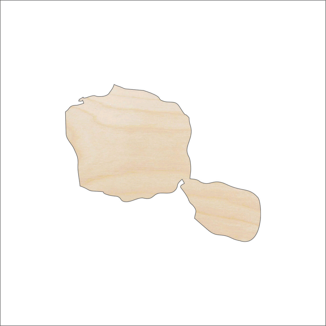 Tahiti Wood Craft Shape - Laser Cut Baltic Birch Unfinished DIY Wood Art Supplies WLD71 - The Wood Shape Store