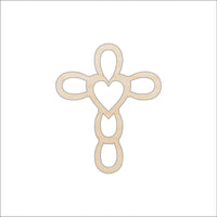 Cross Wood Craft Shape - Laser Cut Baltic Birch Unfinished DIY Wood Art Supplies REL22 - The Wood Shape Store