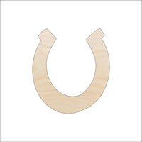Horseshoe Wood Craft Shape - Laser Cut Baltic Birch Unfinished DIY Wood Art Supplies HRS17 - The Wood Shape Store