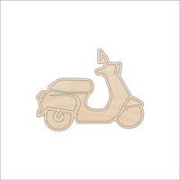 Scooter Wood Craft Shape - Laser Cut Baltic Birch Unfinished DIY Wood Art Supplies CAR89 - The Wood Shape Store