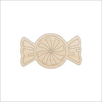 Candy Wood Craft Shape - Laser Cut Baltic Birch Unfinished DIY Wood Art Supplies FOD203 - The Wood Shape Store
