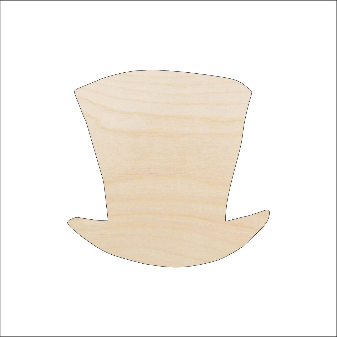Hat Wood Craft Shape - Laser Cut Baltic Birch Unfinished DIY Wood Art Supplies CLT61 - The Wood Shape Store