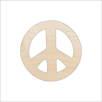 Peace Wood Craft Shape - Laser Cut Baltic Birch Unfinished DIY Wood Art Supplies SGN1 - The Wood Shape Store