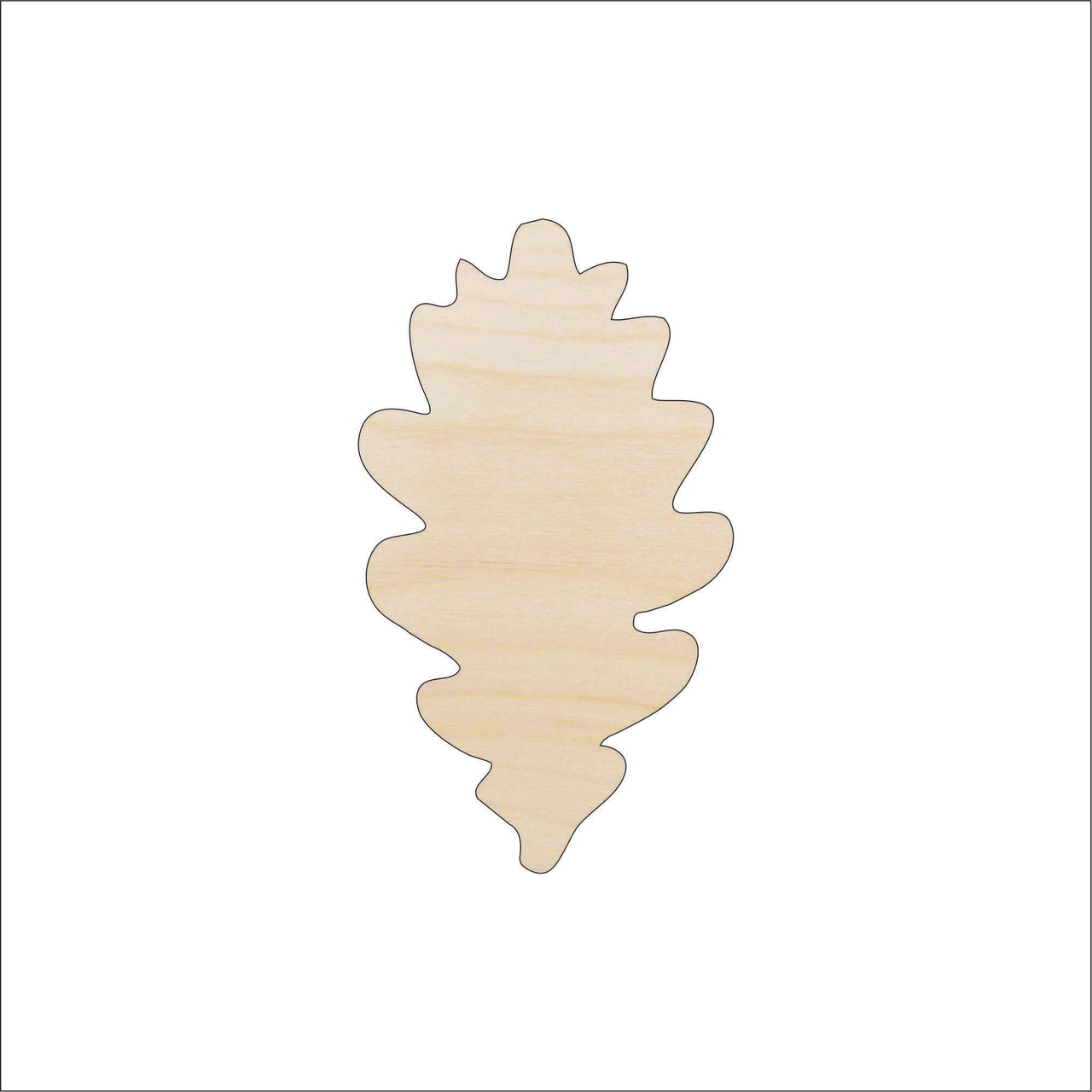 Leaf Wood Craft Shape - Laser Cut Baltic Birch Unfinished DIY Wood Art Supplies LEF1 - The Wood Shape Store