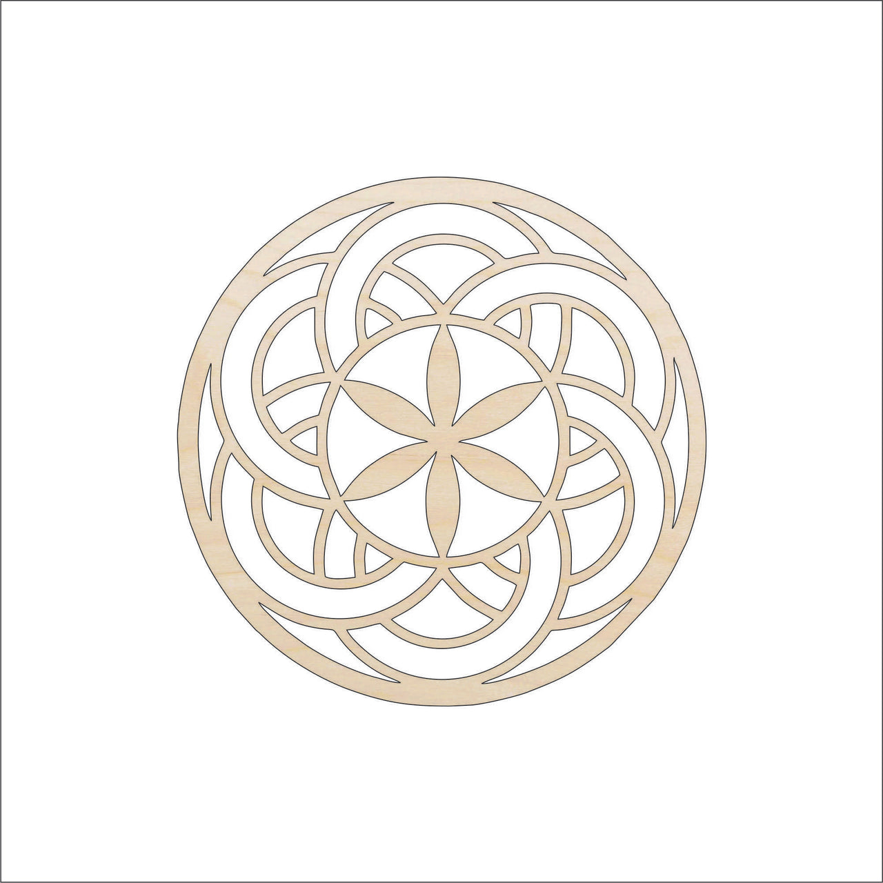 Design Wood Craft Shape - Laser Cut Baltic Birch Unfinished DIY Wood Art Supplies DSN1 - The Wood Shape Store