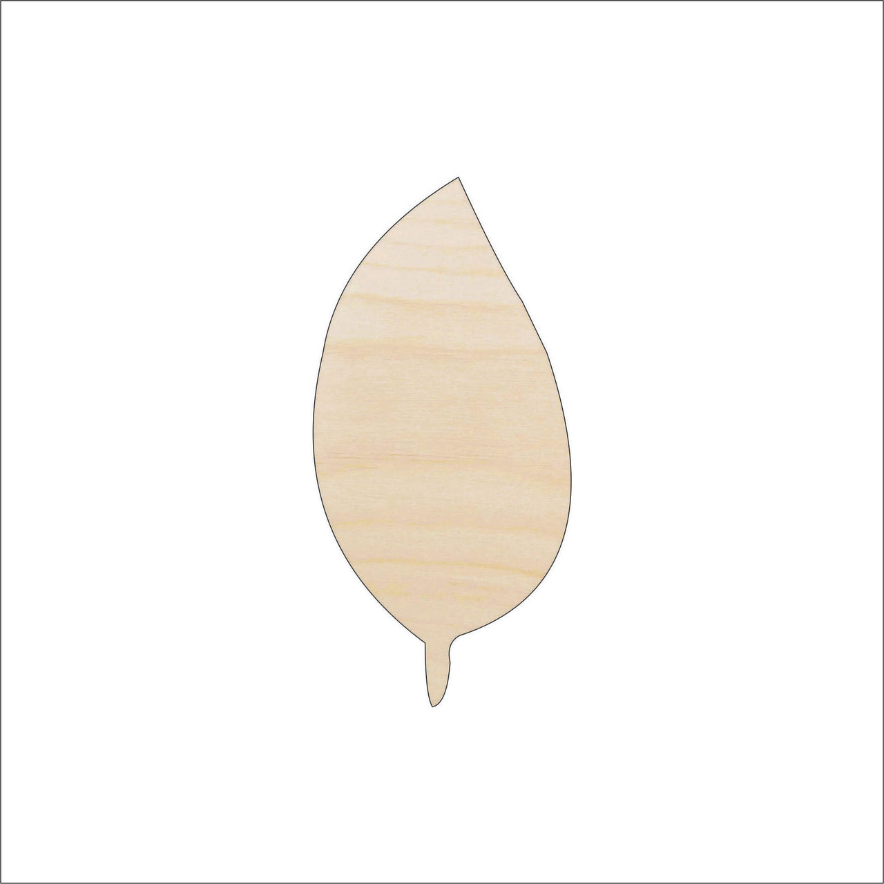 Leaf Wood Craft Shape - Laser Cut Baltic Birch Unfinished DIY Wood Art Supplies LEF22 - The Wood Shape Store