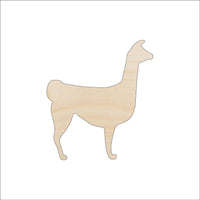 Alpaca Llama Wood Craft Shape – Laser Cut Baltic Birch Unfinished DIY Wood Art Supplies ANML122 - The Wood Shape Store