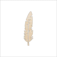 Feather Wood Craft Shape - Laser Cut Baltic Birch Unfinished DIY Wood Art Supplies XTR37 - The Wood Shape Store
