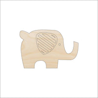 Elephant Wood Craft Shape Laser Cut Baltic Birch Unfinished DIY Wood Art Supplies ELE25 - The Wood Shape Store