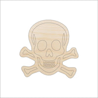 Skull Wood Craft Shape - Laser Cut Baltic Birch Unfinished DIY Wood Art Supplies SKL7 - The Wood Shape Store