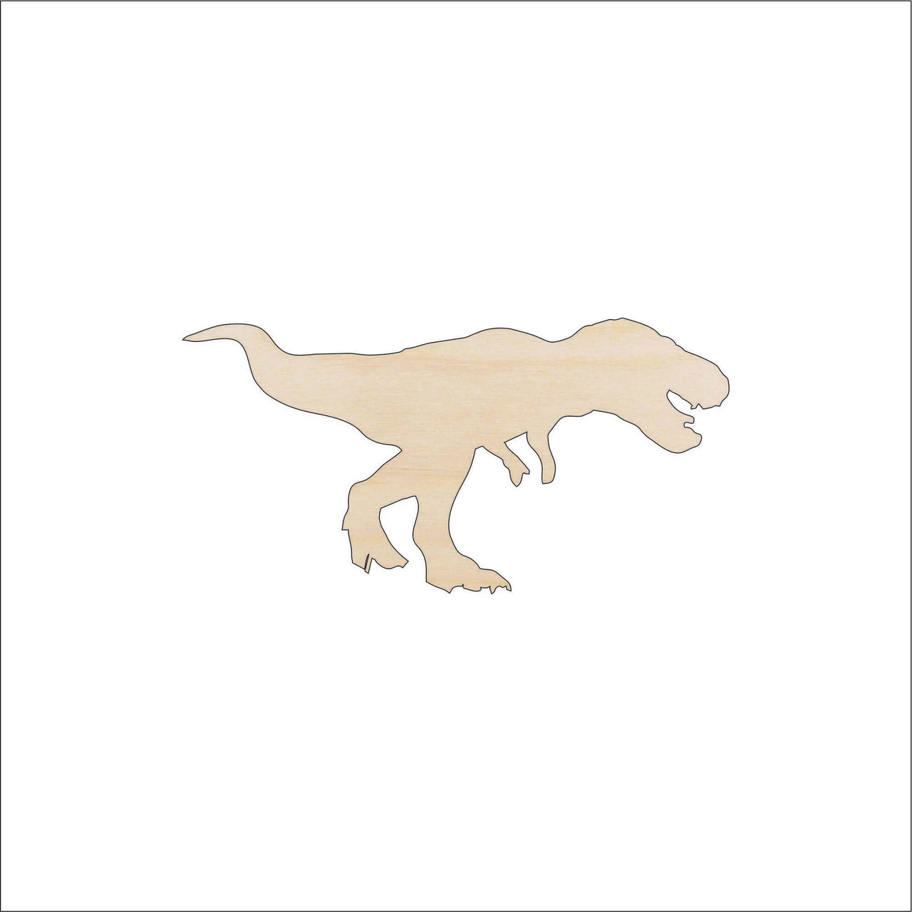 Dinosaur - Wood Craft Shape - Laser Cut Baltic Birch Unfinished DIY Wood Art Supplies DIN14 - The Wood Shape Store