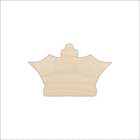 Crown Wood Craft Shape - Laser Cut Baltic Birch Unfinished DIY Wood Art Supplies CLT24 - The Wood Shape Store