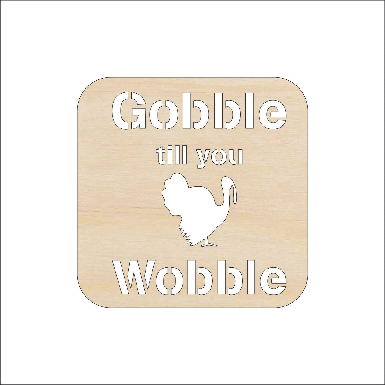 Thanksgiving - Wood Craft Shape – Laser Cut Baltic Birch Unfinished DIY Art Supplies FAL280 - The Wood Shape Store