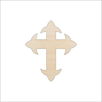 Cross Wood Craft Shape - Laser Cut Baltic Birch Unfinished DIY Wood Art Supplies REL16 - The Wood Shape Store