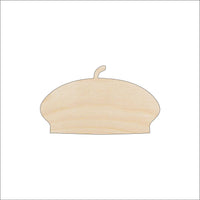 Beret Wood Craft Shape - Laser Cut Baltic Birch Unfinished DIY Wood Art Supplies CLT78 - The Wood Shape Store
