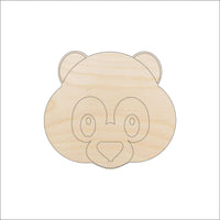 Panda Bear Wood Craft Shape – Laser Cut Baltic Birch Unfinished DIY Wood Art Supplies BER8 - The Wood Shape Store