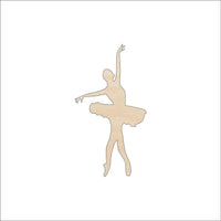 Ballerina Wood Craft Shape - Laser Cut Baltic Birch Unfinished DIY Wood Art Supplies SPT311 - The Wood Shape Store