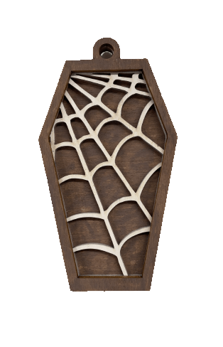 Halloween 3D Laser Cut Ornament – Baltic Birch Wood Craft Supplies | DIY Wood Ornament Kit HA10 - The Wood Shape Store