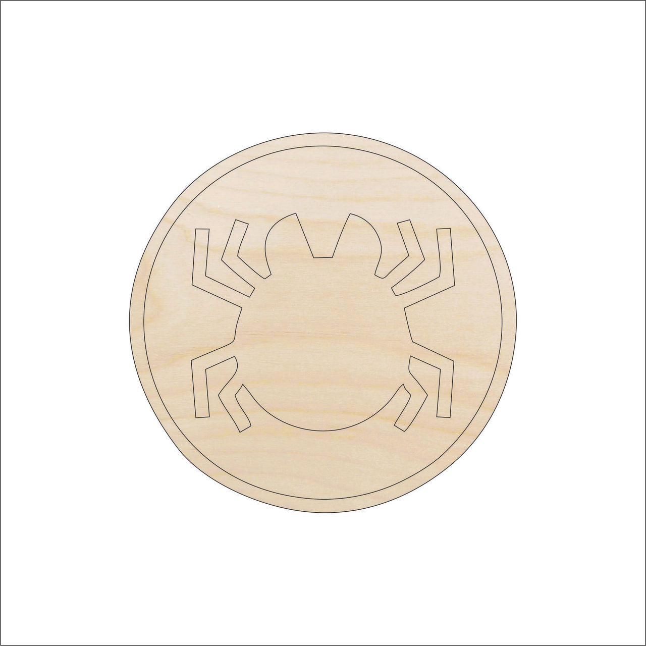 Spider Wood Craft Shape - Laser Cut Baltic Birch Unfinished DIY Wood Art Supplies BUG111 - The Wood Shape Store