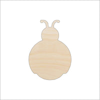 Ladybug Wood Craft Shape - Laser Cut Baltic Birch Unfinished DIY Wood Art Supplies BUG115 - The Wood Shape Store