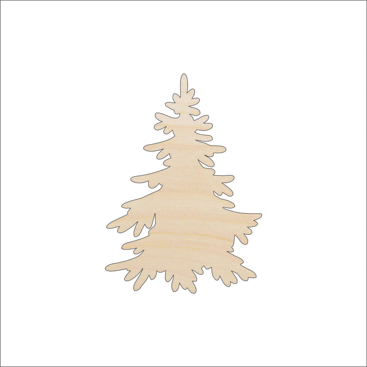 Tree Wood Craft Shape - Laser Cut Baltic Birch Unfinished DIY Wood Art Supplies TRE83 - The Wood Shape Store