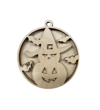 Pumpkin 3D Laser Cut Ornament – Baltic Birch Wood Craft Supplies | DIY Wood Ornament Kit HA28 - The Wood Shape Store
