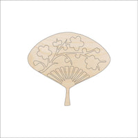Fan Wood Craft Shape - Laser Cut Baltic Birch Unfinished DIY Wood Art Supplies WLD19 - The Wood Shape Store