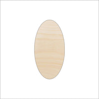 Oval Wood Craft Shape - Laser Cut Baltic Birch Unfinished DIY Wood Art Supplies BSC10 - The Wood Shape Store