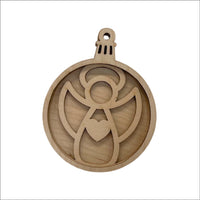 Angel 3D Laser Cut Ornament – Baltic Birch Wood Craft Supplies | DIY Wood Ornament Kit RE8 - The Wood Shape Store