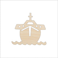 Boat Wood Craft Shape - Laser Cut Baltic Birch Unfinished DIY Wood Art Supplies BOT25 - The Wood Shape Store