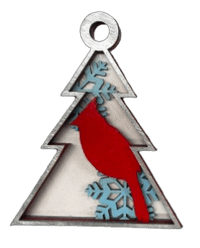 Bird 3D Laser Cut Ornament – Baltic Birch Wood Craft Supplies | DIY Wood Ornament Kit BR9 - The Wood Shape Store
