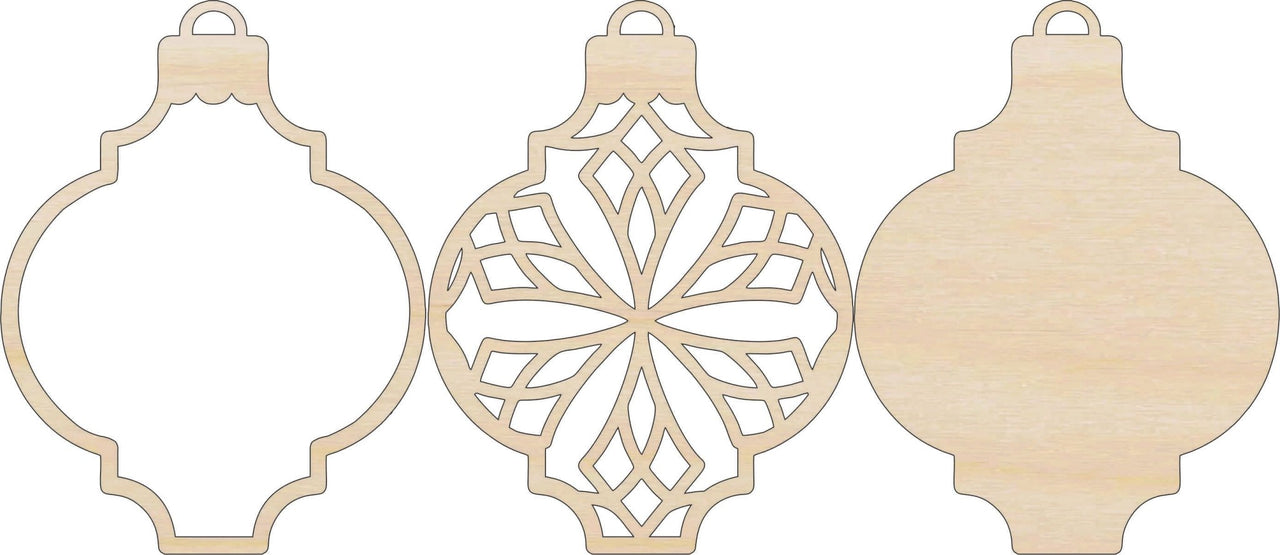 3D Laser Cut Ornament – Baltic Birch Wood Craft Supplies | DIY Wood Ornament Kit DS20 - The Wood Shape Store