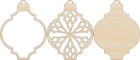 3D Laser Cut Ornament – Baltic Birch Wood Craft Supplies | DIY Wood Ornament Kit DS20 - The Wood Shape Store