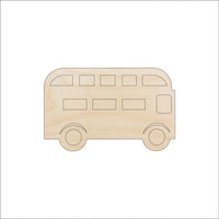 Bus Wood Craft Shape - Laser Cut Baltic Birch Unfinished DIY Wood Art Supplies CAR67 - The Wood Shape Store
