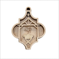 Nativity 3D Laser Cut Ornament – Baltic Birch Wood Craft Supplies | DIY Wood Ornament Kit RE4 - The Wood Shape Store