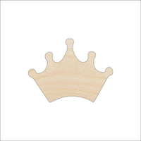 Crown Wood Craft Shape - Laser Cut Baltic Birch Unfinished DIY Wood Art Supplies CLT56 - The Wood Shape Store
