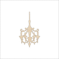 Chandelier Wood Craft Shape - Laser Cut Baltic Birch Unfinished DIY Wood Art Supplies DCR23 - The Wood Shape Store