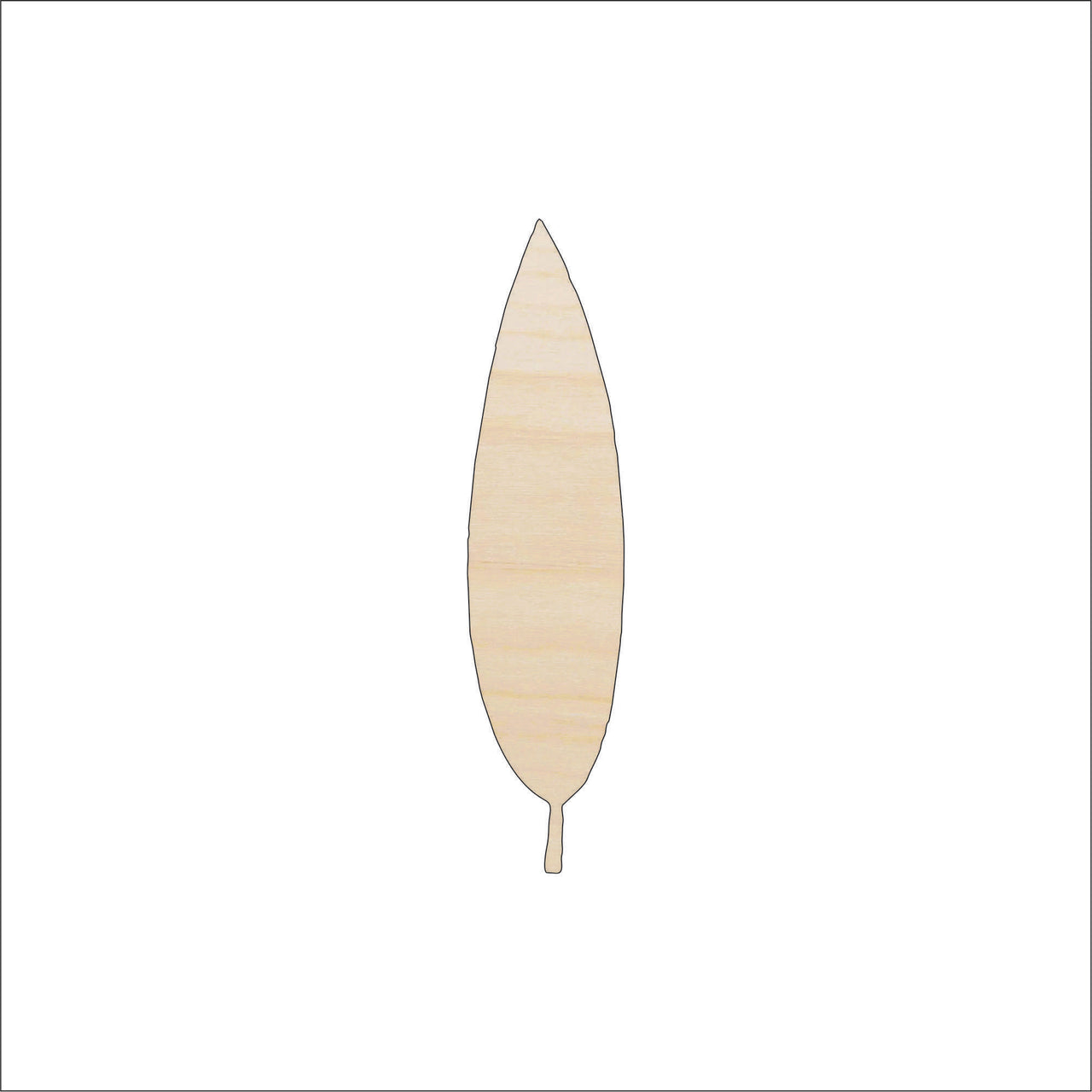 Leaf Wood Craft Shape - Laser Cut Baltic Birch Unfinished DIY Wood Art Supplies LEF32 - The Wood Shape Store