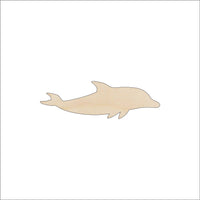 Dolphin Wood Craft Shape - Laser Cut Baltic Birch Unfinished DIY Wood Art Supplies SEA42 - The Wood Shape Store