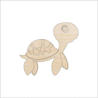 Turtle Wood Craft Shape - Laser Cut Baltic Birch Unfinished DIY Wood Art Supplies SEA21 - The Wood Shape Store