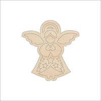 Angel Wood Craft Shape Laser Cut Out and Unfinished DIY Craft SupplyREL92 - The Wood Shape Store